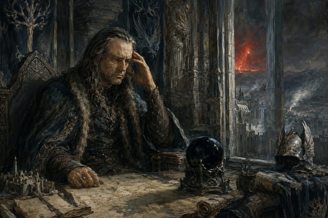 Elendil and the Faithful arrive in Middle-earth with ships, heirlooms, and a white tree sapling after Númenor is lost.