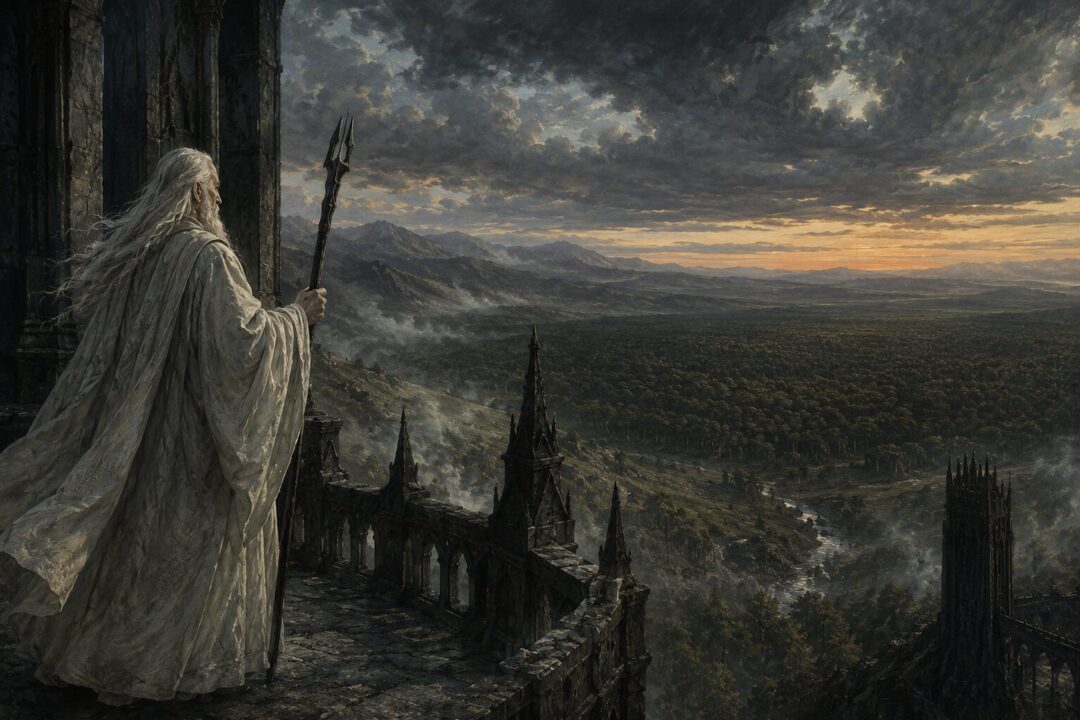 Ancient trees cut down near Fangorn to feed the furnaces of Isengard