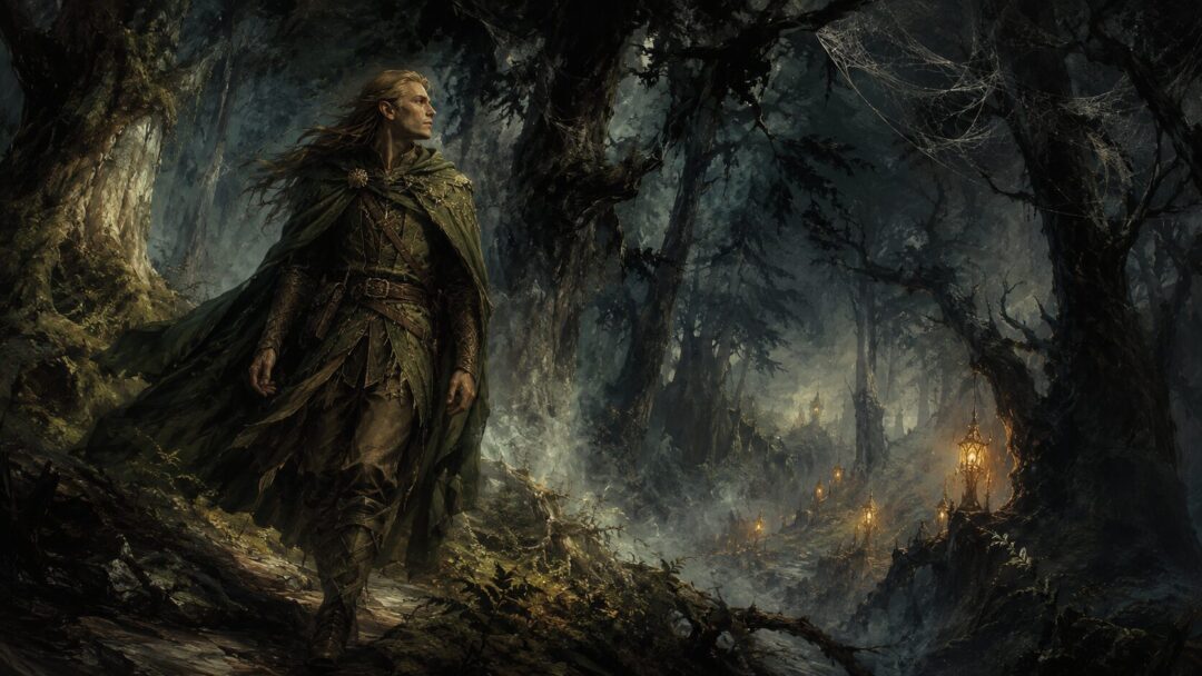 Legolas recognizing a Balrog of shadow and flame on the Bridge of Khazad-dûm