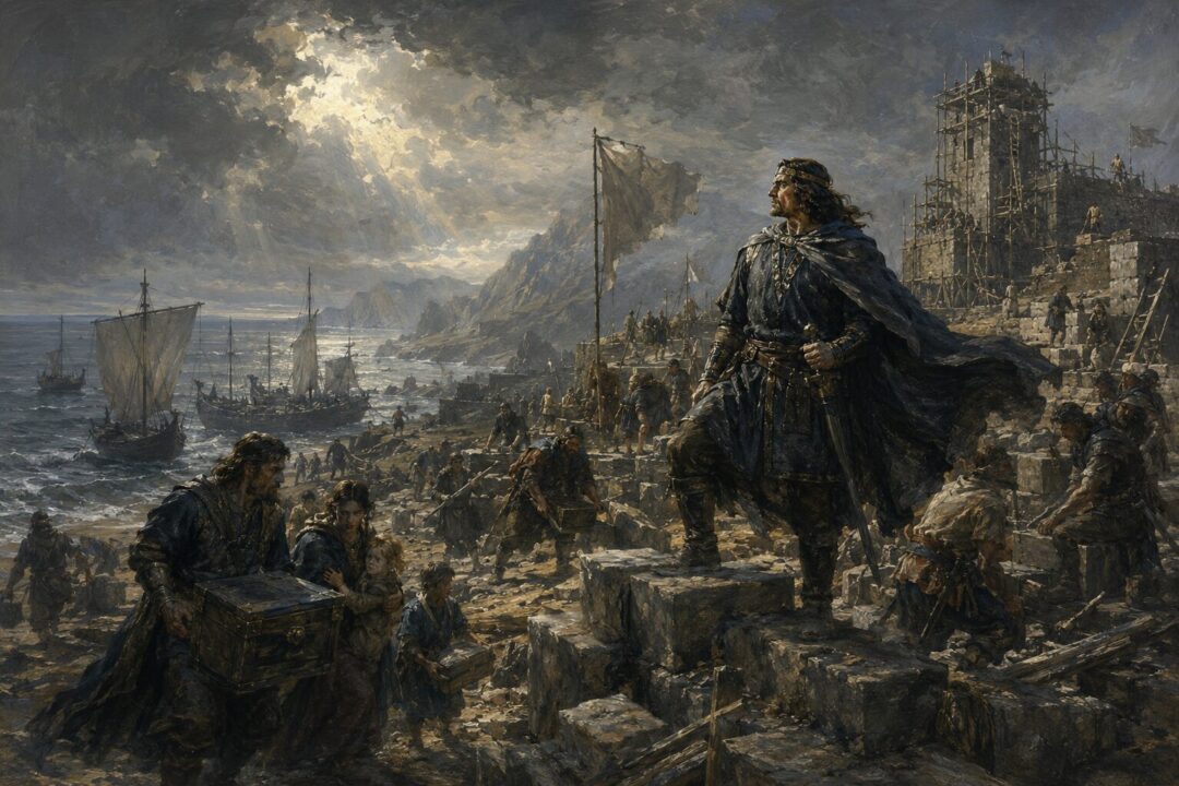 Survivors from Númenor begin building a new kingdom in Middle-earth after the Downfall.