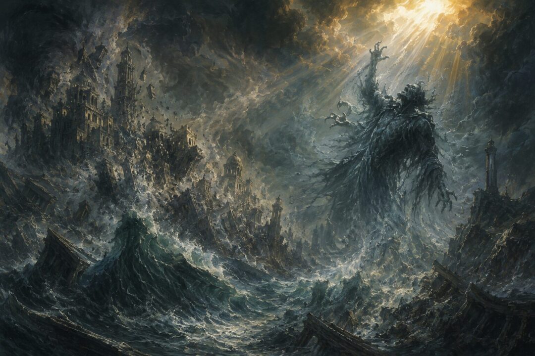 Sauron's terrible post-Númenor appearance inside Barad-dûr.