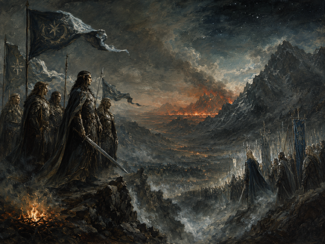 Maedhros and the sons of Fëanor separated from Fingolfin’s royal host in Beleriand.