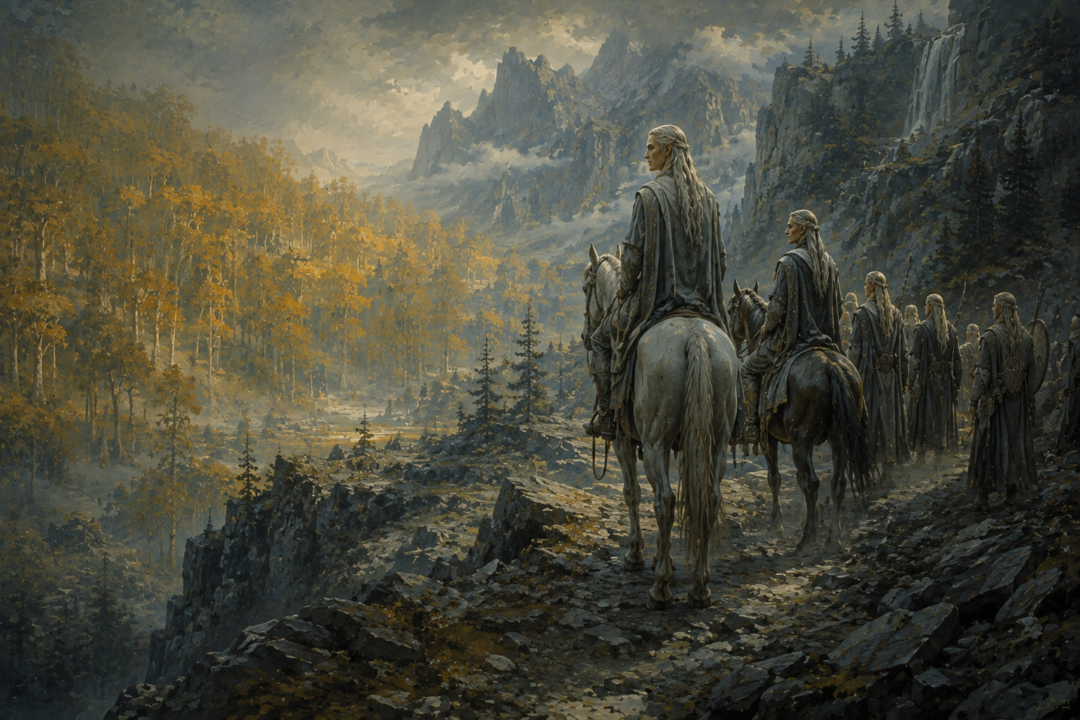 Symbolic contrast between surviving Rivendell and fading Lothlórien in the early Fourth Age