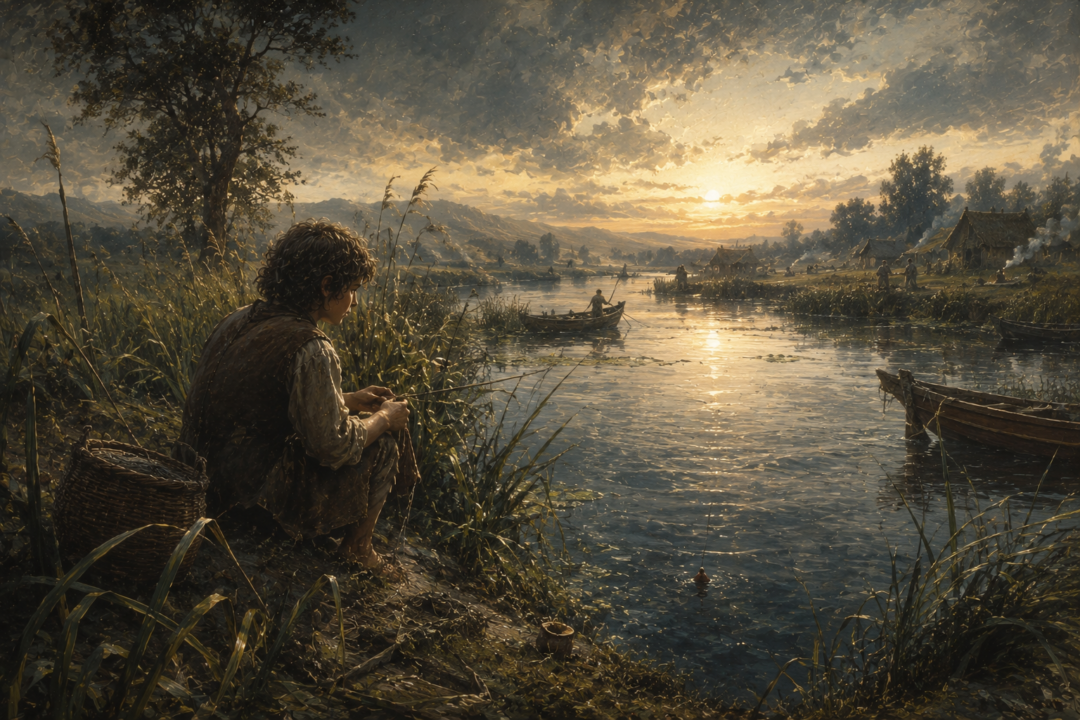 Young Sméagol beside the Gladden Fields before the One Ring was discovered
