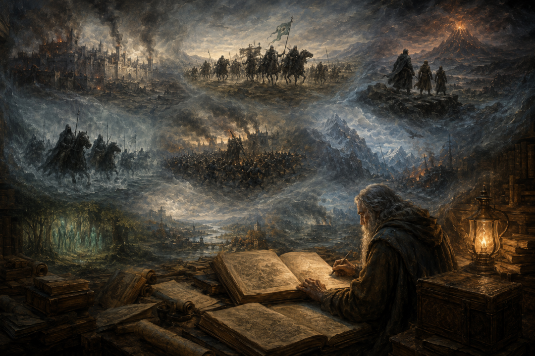 A Fourth Age scholar viewing the War of the Ring as a unified chronology of simultaneous events