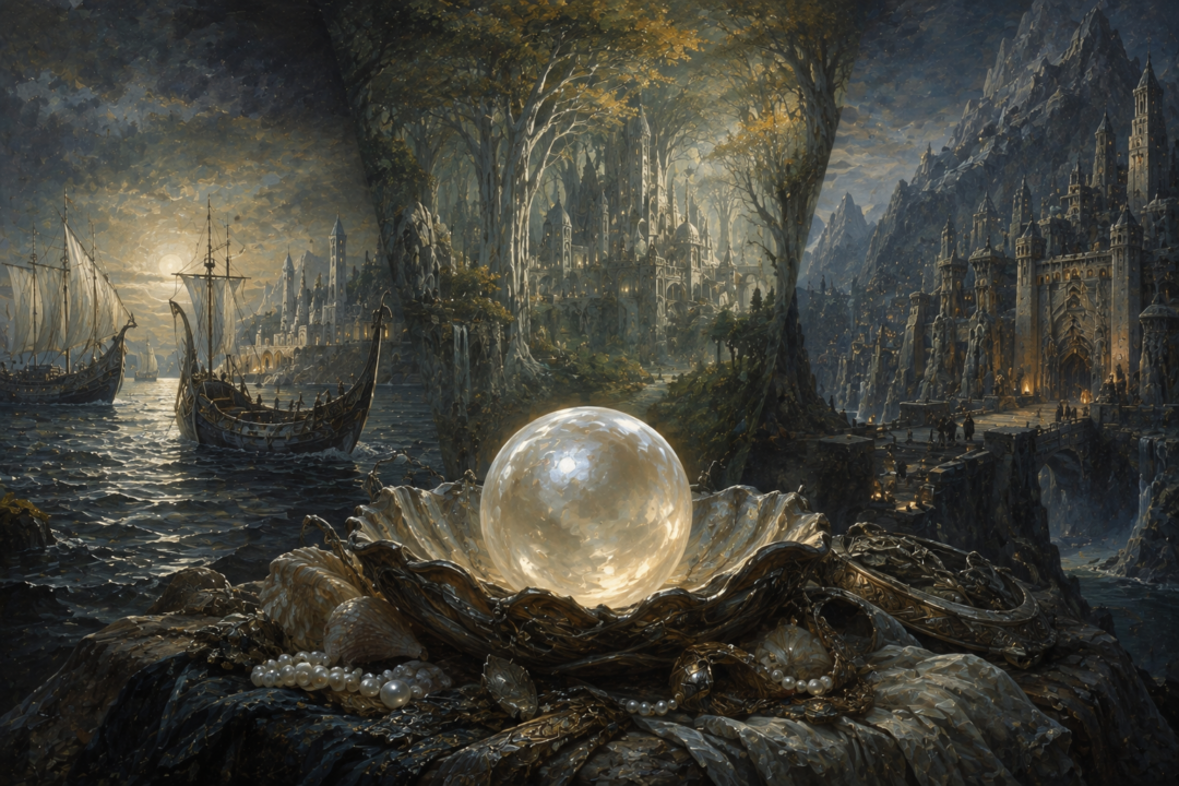 A symbolic contrast between Thingol's successful payment of the Dwarves with Nimphelos and his later fatal dispute over the Nauglamír and Silmaril.