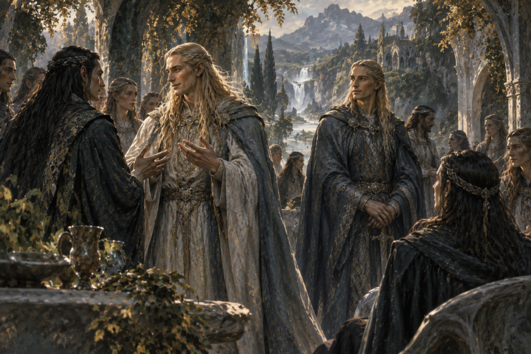 Finrod and Angrod among the Sindar, reflecting the Telerin roots of their Aman names