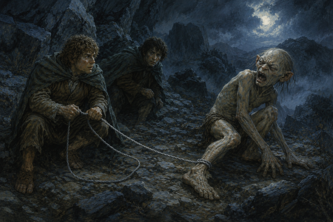 Hithlain rope, an Elven cloak, and lembas illustrating the extraordinary craftsmanship of Lothlórien