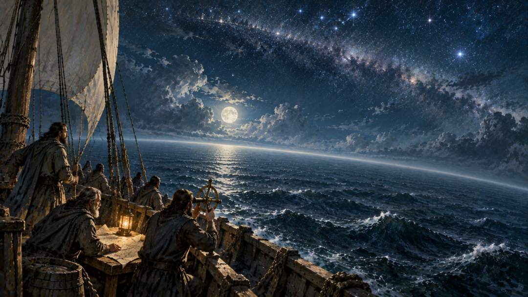 Third Age mortal mariners navigating the curved world while the hidden Straight Road remains beyond their ordinary course