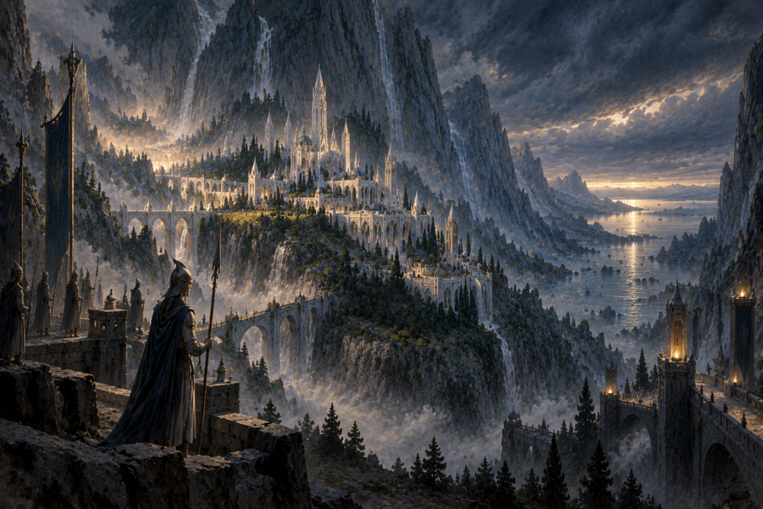 The guarded Calacirya and Tirion after the Darkening of Valinor and the Flight of the Noldor