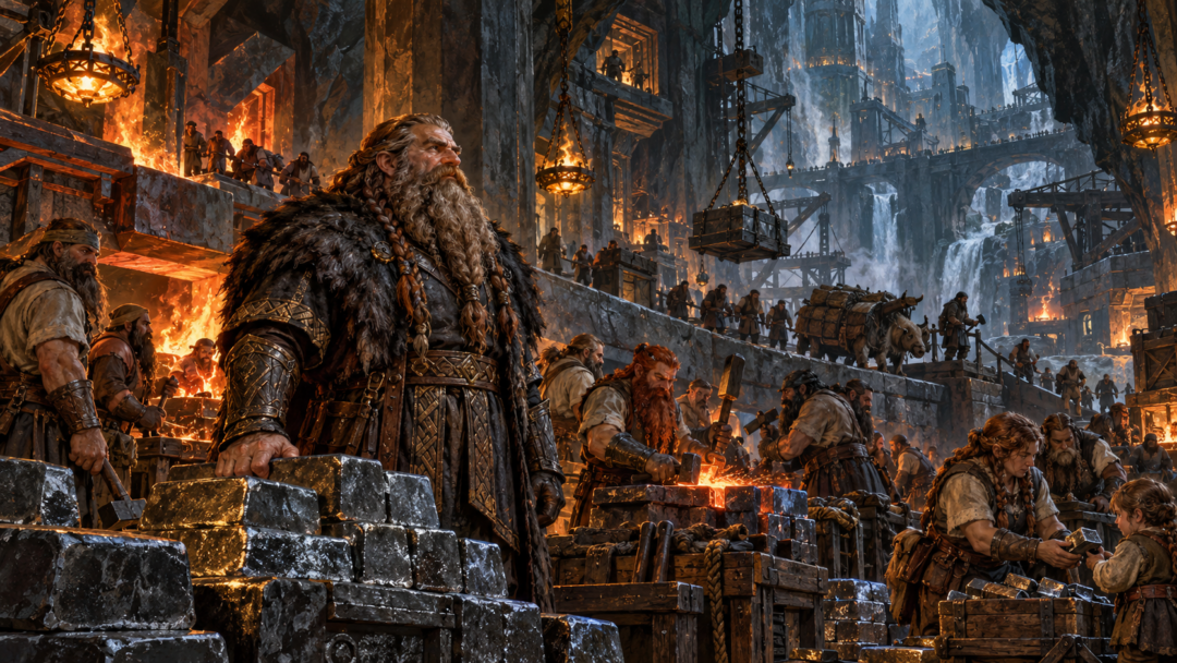 A thriving Dwarf settlement inside the Iron Hills governed by a lord rather than a king.
